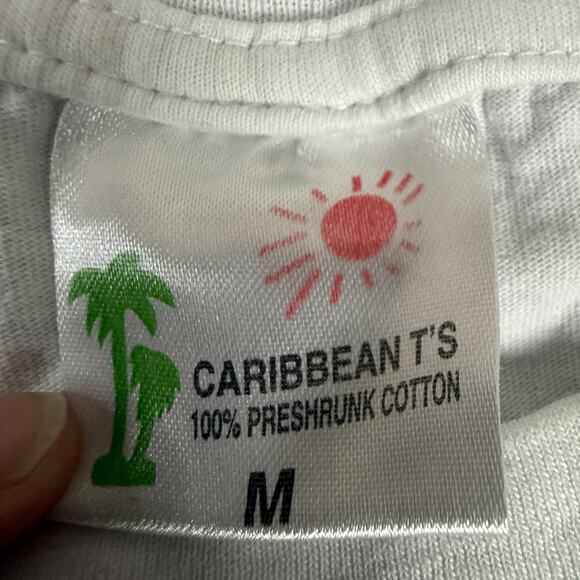 St. Maarten Iguana Graphic Tee Caribbean Tourist Souvenir 100% Cotton - Picture 3 of 6